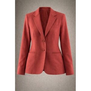 Levi Strauss Co Vintage Classic Womens Clothing Red Blazer Jacket Size 14